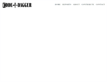 Tablet Screenshot of codeanddagger.com